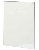 Панель змиву для унітазу TECElux 9650002 подвійна сенсорна sen-Touch скло біле