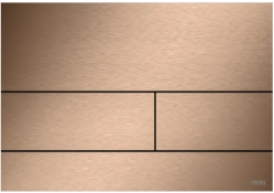 9240848 TECEsquare II, металева панель змиву для унітазу для системи подв. змиву, мат. черв. золото