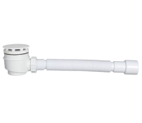 STY-402-FJ Сифон душового піддону мм з гідрозатвором, білий + гнучка труба, що очищається