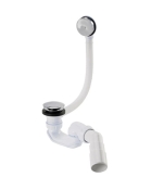 STY-536-Klikk-Klakk Сифон для ванни клік-клак, хром, 530 мм