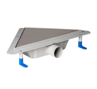 STY-KF Кутовий водовідвідний канал, решітка глянець Класик