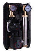 НГ-48 Л Насосна група зі змішувачем 1" ВР в ЕРР BLACK в теплоізоляції без насоса (насосна база180мм)