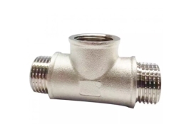 6554385 Трійник 1/2" ЗВЗ нікель (ASG)(уп.140)