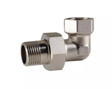 6554431 Згін-американка 1/2" кутовий нікель (ASG)(уп.110)