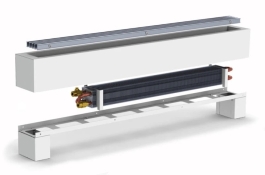 Конвектор підлоговий 4FRH-1000 White з решіткою Сатин