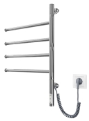 2.3.0407.11.BM Рушникосушка Веєр-I  600х445/55 електр. TR чорний мат