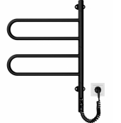 2.3.0505.11.BM Рушникосушка Тристар-I  600х445/55 електр. TR чорний мат