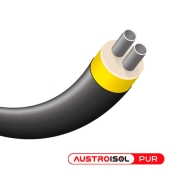 AP160250H10 AustroISOL PUR труба подвійна попередньоізольована PE-Xa, SDR7,4 160/2х50x6,9