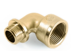 Кутник латунний редукційний General Fittings  3/4"Вх1/2"З 2700.26