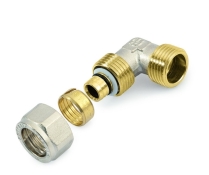 Кутник із зовнішньою різьбою General Fittings 20мм