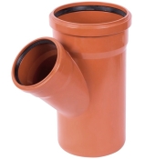 Трійник каналізаційний зовнішній Ostendorf KG  ПВХ 160х110 мм