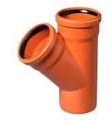 Трійник каналізаційний зовнішній Ostendorf KG ПВХ 250х200 мм