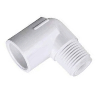 Кутник ПВХ 90° із зовнішньою різьбою USTM