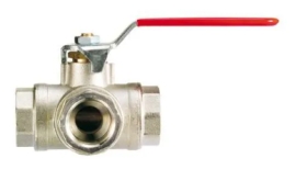 Кран кульовий триходовий IVR з T-проходом