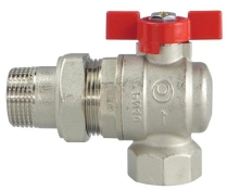 Кран кульовий кутовий IVR з американкою "ВЗ