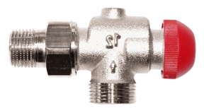 Клапан термостатичний HERZ-TS-90-V 1774867 кутовий спеціальний з прихованим налаштуванням 3/4"х1/2"