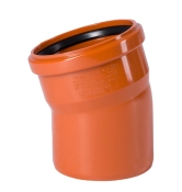 Коліно каналізаційне зовнішнє Ostendorf KG  ПВХ 400 мм