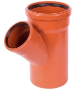 Трійник каналізаційний зовнішній Ostendorf KG  ПВХ 125х110мм