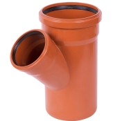 Трійник каналізаційний зовнішній Ostendorf KG  ПВХ 160х125 мм