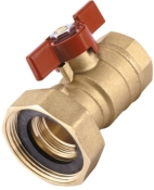 Кран кульовий до насосу IVR 380 з накидною гайкою 1"х1"1/2ВВ