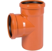 Трійник каналізаційний зовнішній Ostendorf KG  ПВХ 110х110мм