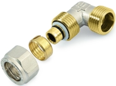 Кутник із зовнішньою різьбою General Fittings 20мм