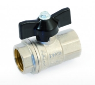 Кран шаровий повнопрохідний з метеликом ВВ