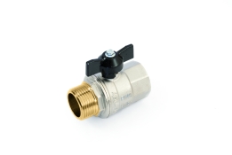 Кран шаровий повнопрохідний з метеликом ВЗ