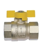 Арт100А (1/2")Кран шаровий для газу з метеликом. В.В.