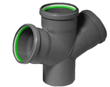 Хрестовина каналізаційна внутрішня ASG  HTR ПП 50х50мм