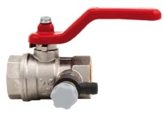 Кран кульовий ITAP 115 зі спускним клапаном з ручкою 1/2"ВВ