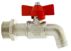 Кран кульовий зливний ITAP 172 з метеликом PN15 DN15 1/2"