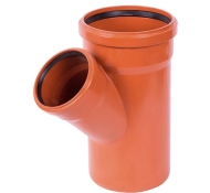 Трійник каналізаційний зовнішній Ostendorf KG ПВХ 400х315 мм