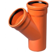 Трійник каналізаційний зовнішній Ostendorf KG ПВХ 400х400тмм