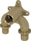 TECEflex кутник настінний двовивідний 20х1/2"х16 бронза (708607) TECEflex кутник настінний двовивідний 20х1/2"х16 бронза (708607)