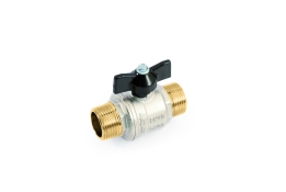 Кран шаровий повнопрохідний з метеликом ЗЗ