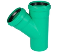 Трійник каналізаційний зовнішній Ostendorf KG2000 ПП 110 мм