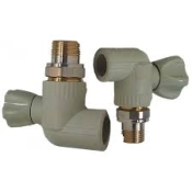 3/4"  PPRC Кран для радіатора кутовий з ущільненням 9633713