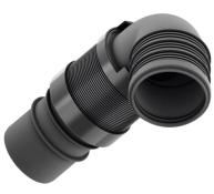 Коліно каналізаційне ТЕСЕprofil 9820317 гнучке DN90