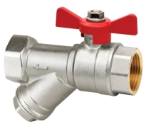 Кран кульовий з фільтром IVR