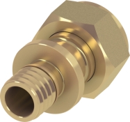 TECEflex перехідник прямий із накидною гайкою та торцевим ущільненням 25x1" кремнієва бронза (717605)